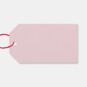 Étiquettes-cadeau Berry rose fraise Baby shower doux (Dos (Horizontal))