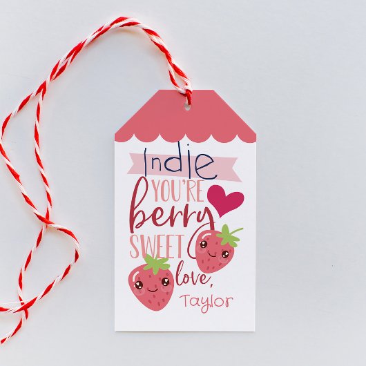 Étiquettes-cadeau Berry Sweet | Classe Saint Valentin