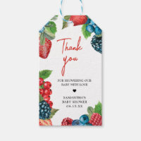 Berry Sweet Summer Baby shower Favoriser les étiqu