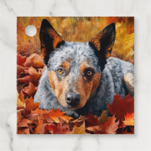 Étiquettes Cadeau Bétail australien en automne Feuilles automne Insp