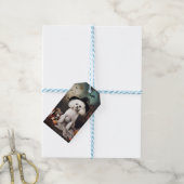 Étiquettes-cadeau Bichon Frise Citrouilles Halloween effrayant (Avec de laficelle)