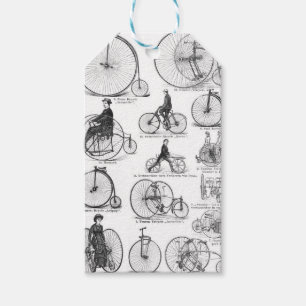 Étiquettes-cadeau Bicyclette à grande roue Penny Farthing