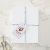 Étiquettes-cadeau Bientôt Floral (Avec de laficelle)