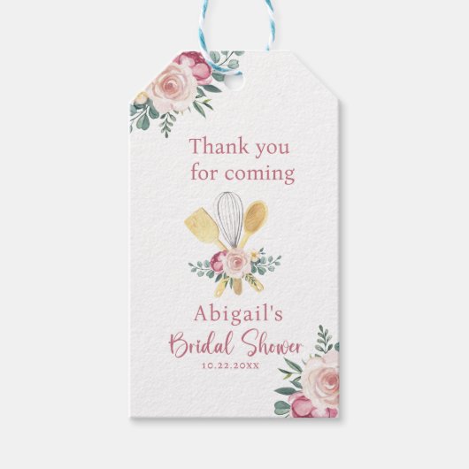 Étiquettes-cadeau BIENTÔT MARIÉE ET EMportée LANCER DE BOUQUET (Devant)