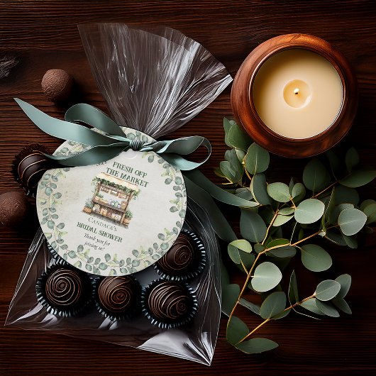 Étiquettes Cadeau Bienvenue à la douche de mariée au stand de la fer