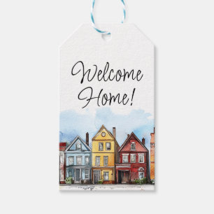 Étiquettes-cadeau Bienvenue Accueil Immobilier Maison de fermeture C