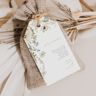 Étiquettes-cadeau Bienvenue au Mariage de prairie du Fleur sauvage l