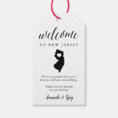 Étiquettes-cadeau Bienvenue au Mariage du New Jersey (Devant)