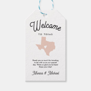 Étiquettes-cadeau Bienvenue chez TEXAS Mariage N'IMPORTE QUELLE COUL