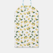 Étiquettes-cadeau Bienvenue Favoris de mariage aux citrons (Dos)