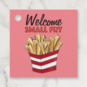 Étiquettes Cadeau Bienvenue Petite frites Baby shower de fruits frai