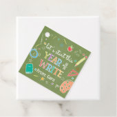 Étiquettes Cadeau Bienvenue Retour à l'école Année Retour à l'école  (En situation)