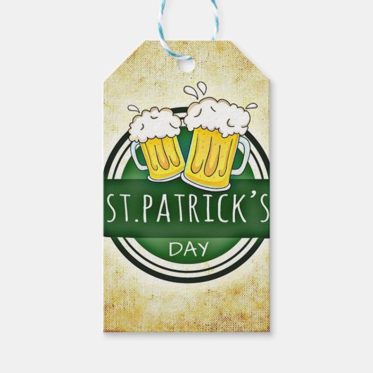 Étiquettes-cadeau Bières de la Saint-Patrick (Devant)