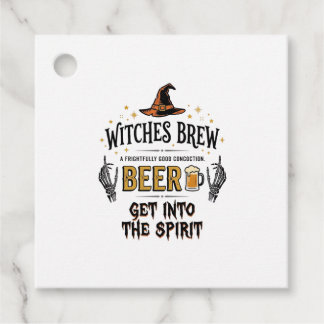 Étiquettes Cadeau Bières d'Halloween Hocus Pocus Drôle Vintage_1
