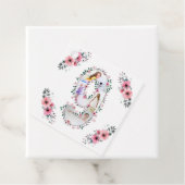 Étiquettes Cadeau Big 9th Birthday Girl Photo Collage Fleur rose (En situation)