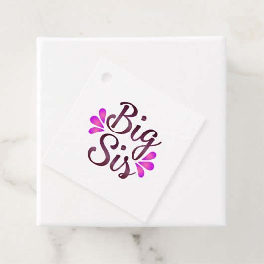 Étiquettes Cadeau Big Sis (En situation)
