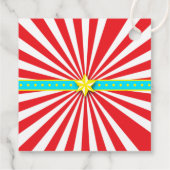 Étiquettes Cadeau Big Top Carnival Carnival Chalkboard 1er anniversa (Dos)