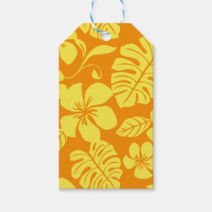 ÉTIQUETTES-CADEAU BIKINI ROSE (TANGERINE/JAUNE)