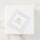 Étiquettes Cadeau Bikinis & Martinis Blue Olive Bachelorette (En situation)