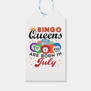 Étiquettes-cadeau Bingo Queens Are Born in July