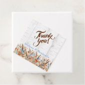 Étiquettes Cadeau Birch Tree d'automne et Mariage Fleur sauvage Merc (En situation)