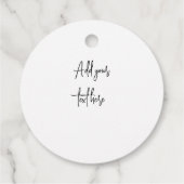 Étiquettes Cadeau Bird On Hydrangea Branch et Peony Mariage (Dos)