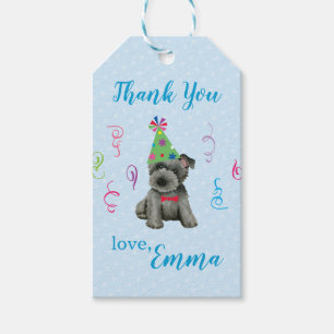 Étiquettes-cadeau Birthday Party Scottish Terrier Merci