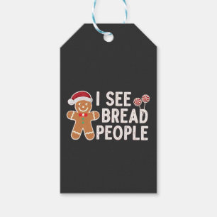 Étiquettes-cadeau Biscuit au gingembre Noël drôle de pâtisserie de