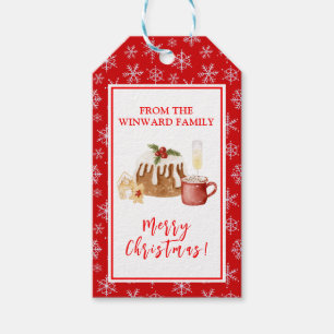 Étiquettes-cadeau Biscuits de Noël Pouding de Noël