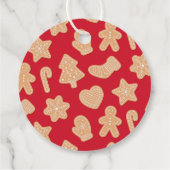 Étiquettes Cadeau Biscuits de pain d'épice de Noël doux (Dos)