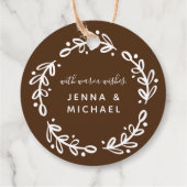 Étiquettes Cadeau Biscuits de pain d'épices (Dos)