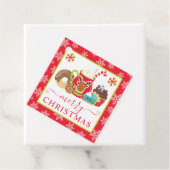 Étiquettes Cadeau Biscuits d'hiver et cacao Noël (En situation)