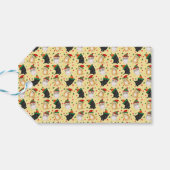 Étiquettes-cadeau Bite cadeau de Noël chaton noir (Dos Horizontal)