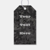 Étiquettes-cadeau Black And Gray Abstract Graphic Art Design (Devant)