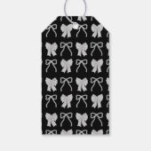 Étiquettes-cadeau Black Bow Horse Chinese New Year (Dos)