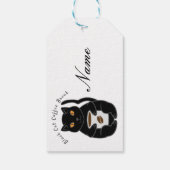 Étiquettes-cadeau Black Cat Coffee Break Thunder_Cove (Dos)