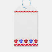 Étiquettes-cadeau Black et Tan Dachshund Père Noël (Dos)