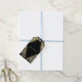 Étiquettes-cadeau Black & Gold Marble Glam Party Favoriser (Avec de laficelle)