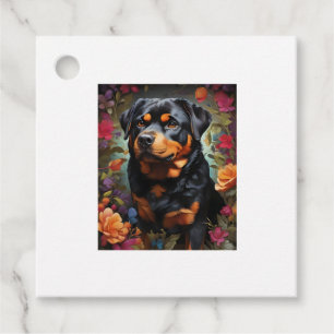 Étiquettes Cadeau Black Labrador, Black Wings, The Enchanting Tale o