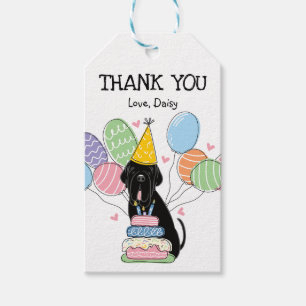 Étiquettes-cadeau Black Neapolitan Mastiff Anniversaire Favoriser le