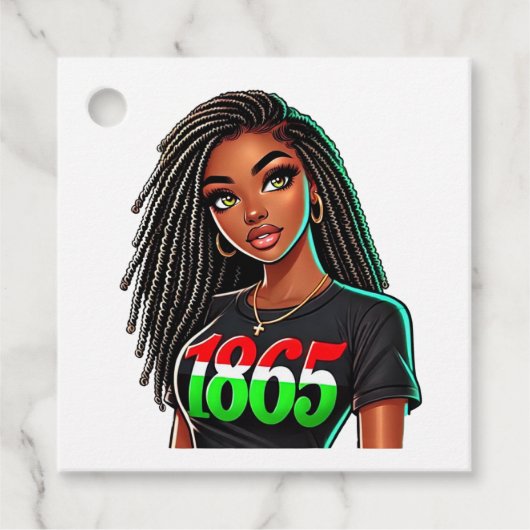 Étiquettes Cadeau Black Pride 1865 (Devant)