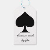 Étiquettes-cadeau Black Queen of Spades (Dos)