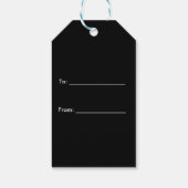 Étiquettes-cadeau Black Sporty Team Jersey (Dos)