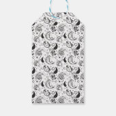 Étiquettes-cadeau Black & White Paisley Pattern –Elegant Textile Art (Dos)