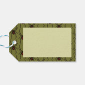 Étiquettes-cadeau Black Widow Spider Happy Halloween Pixel Pattern (Dos Horizontal)