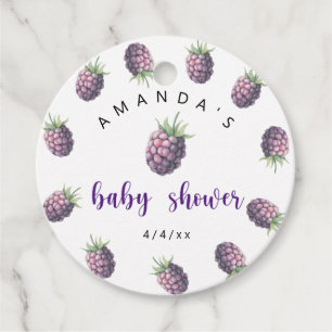 Étiquettes Cadeau Blackberries - Baby shower