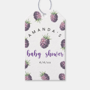 Étiquettes-cadeau Blackberries - Baby shower