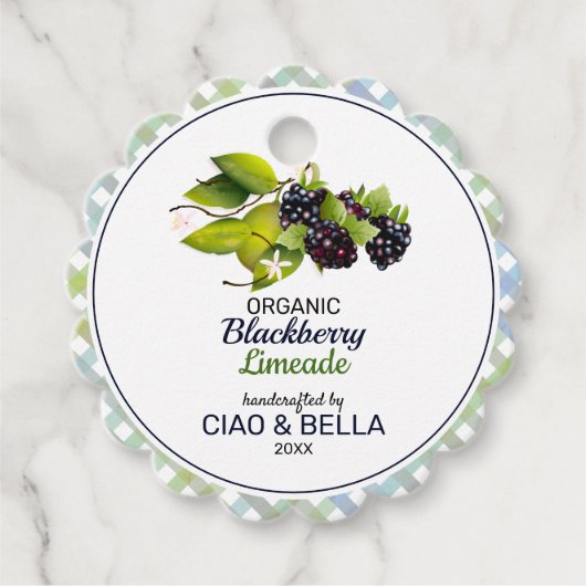 Étiquettes Cadeau Blackberry Limeade (Devant)