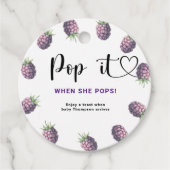 Étiquettes Cadeau Blackberry Pop it Quand elle pop (Devant)