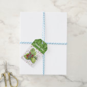 Étiquettes-cadeau BlackBerry vert et rouge (Avec de laficelle)